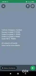 Teacher/tuitions/personal home tutor available at ur doorstep(mumbai).