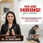 Beautician cum makeup artist