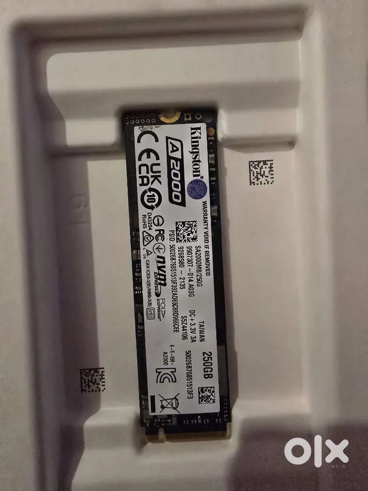Kingston 250gb SSD NMVE M.2
