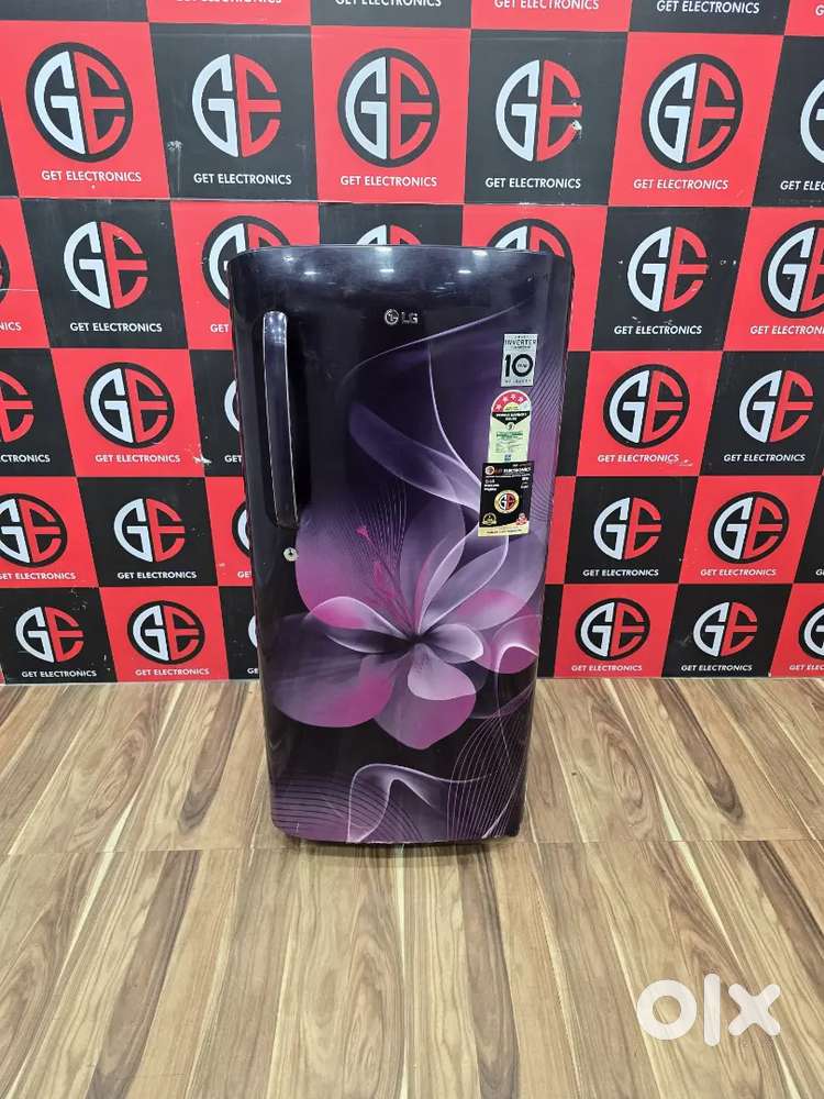 LG purple flower 4 star smart inverter direct-cool refrigerator