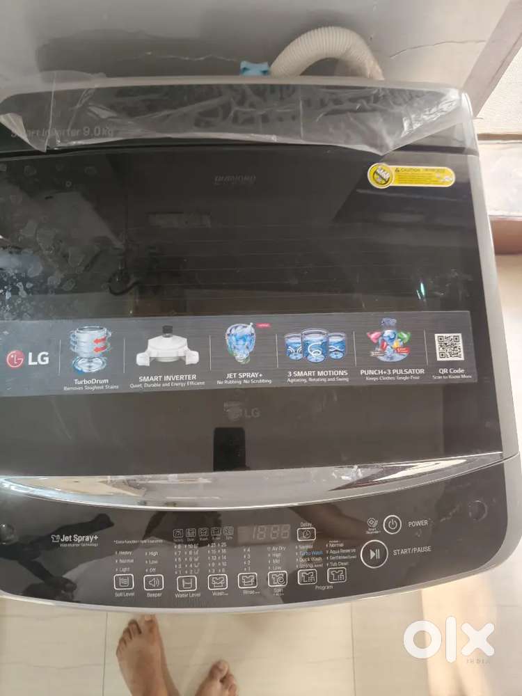 Unused Washing Machine LG 9 ltrs Top load Fully Automatic