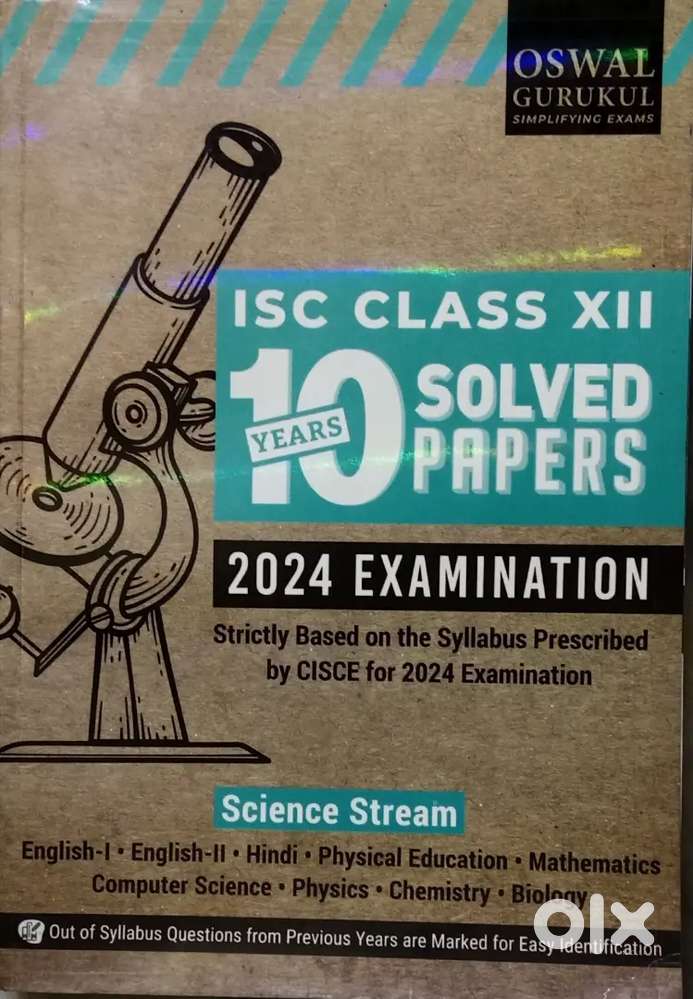 OSWAL ISC CLASS XII 10 YEARS SOLVED PAPERS