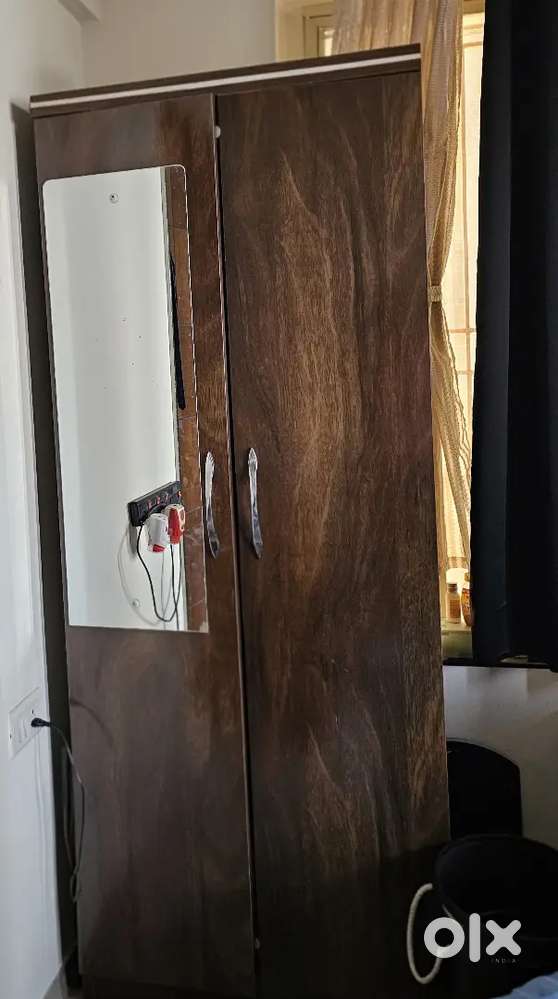 Wardrobe,  computer table, and bookshelf
