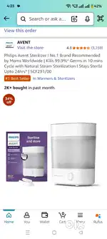 Phillips Avent Sterlizer