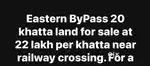 20 khatta land sell at eastern by pass