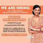 Beautician/Front office executive