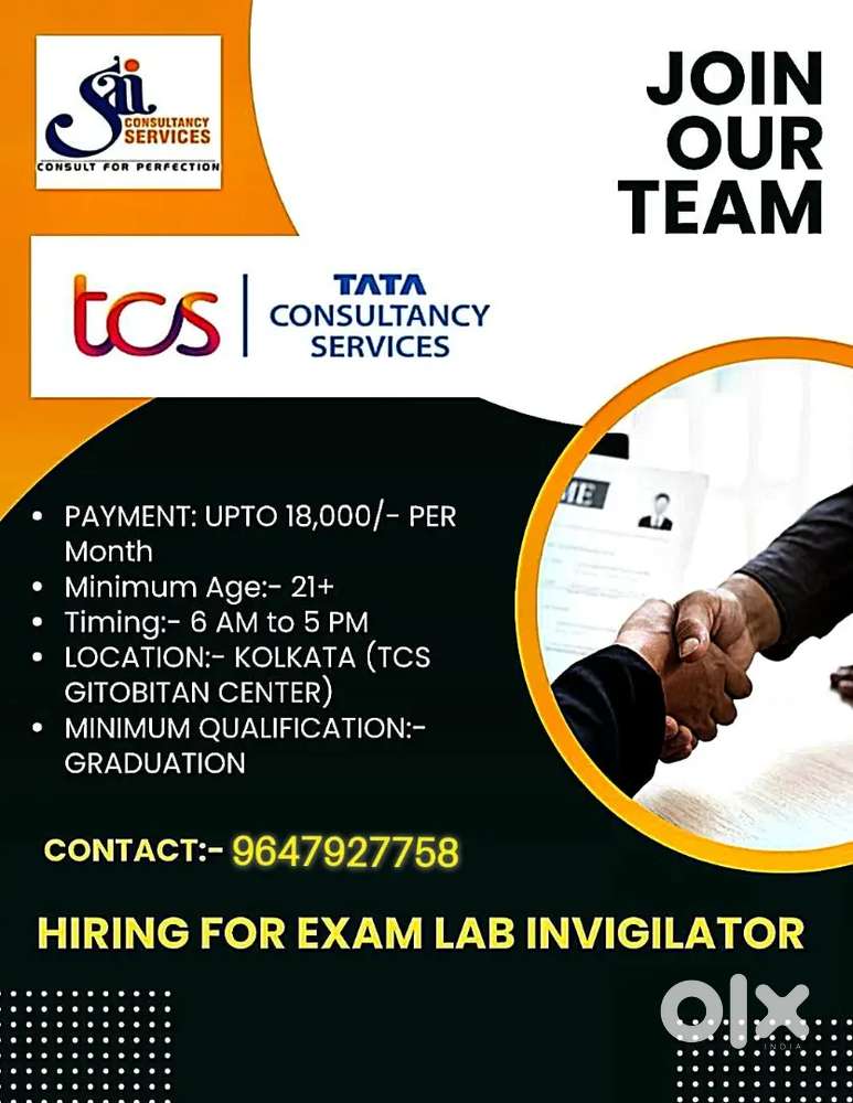 TATA CONSULTANCY SERVICES(HIRING FOR EXAM LAB INVIGILATOR)