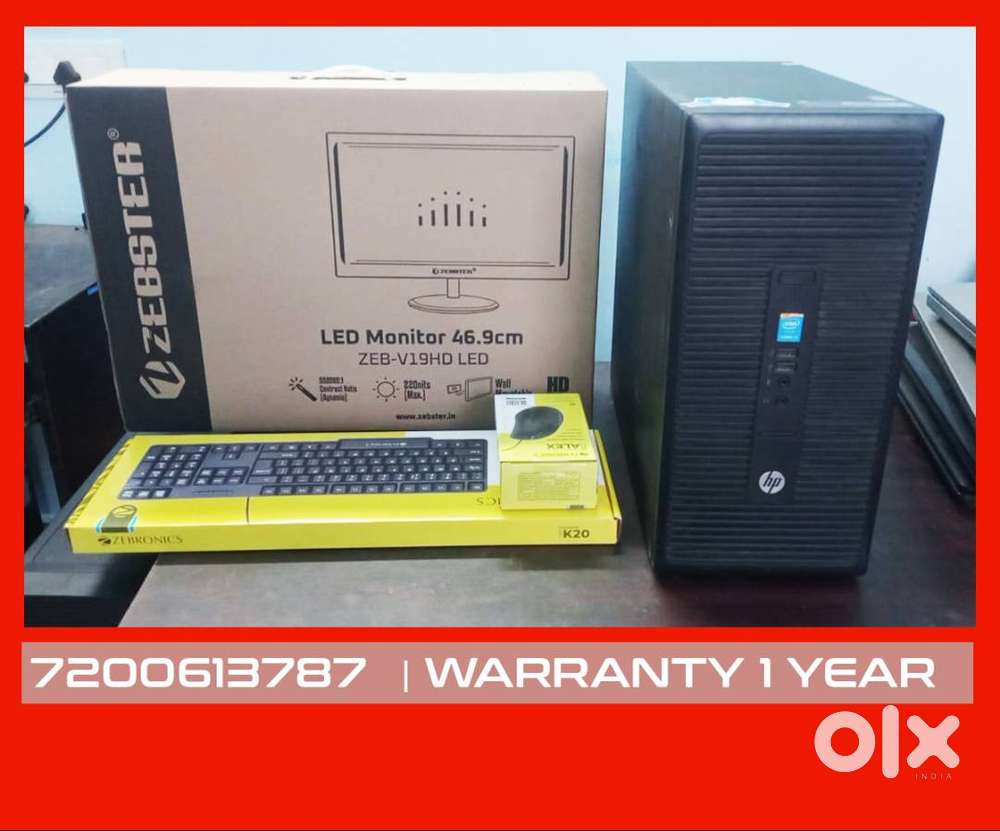 COMPUTER CPU  MONITOR  i3 4th gen  graphics 2gb  8gb ram   pc