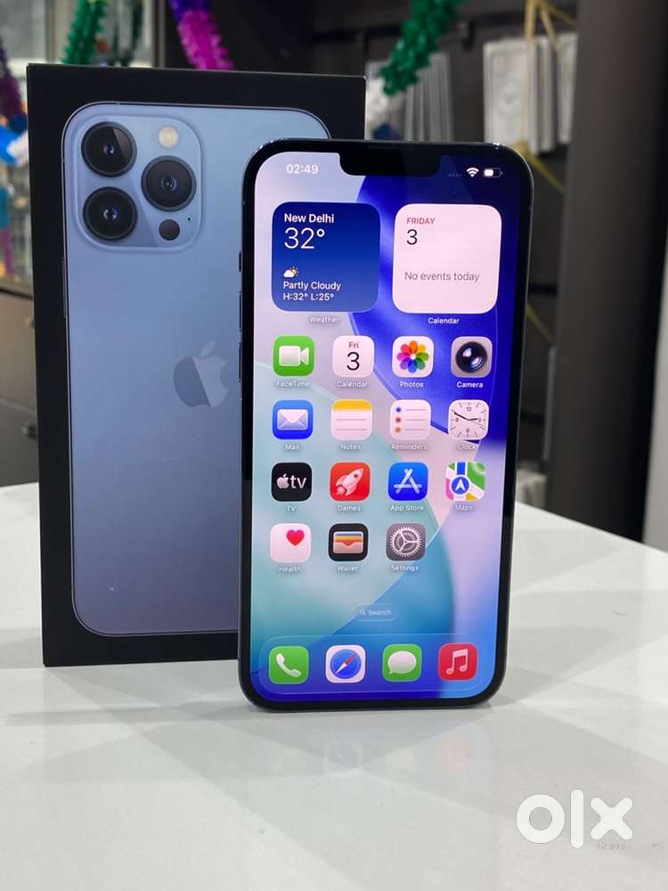IPhone 13pro max 256gb sierra blue with bill 3months warranty