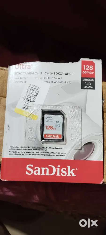 New condition SanDisk 128GB Sd Card , Camera memory