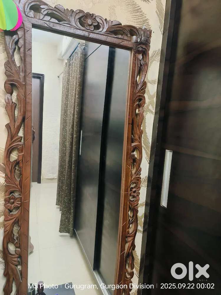 Dressing Mirror Carving Wooden Frame