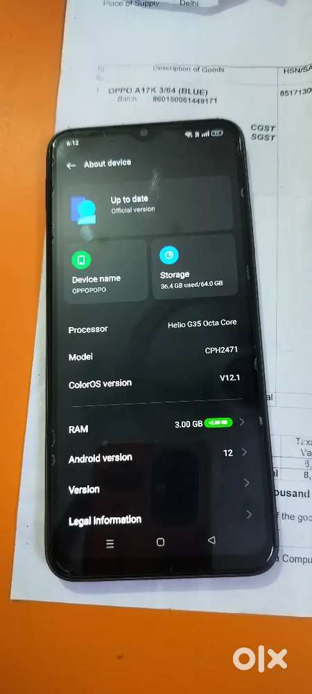 Oppo A 17 K /// 4 GB / 64 GB