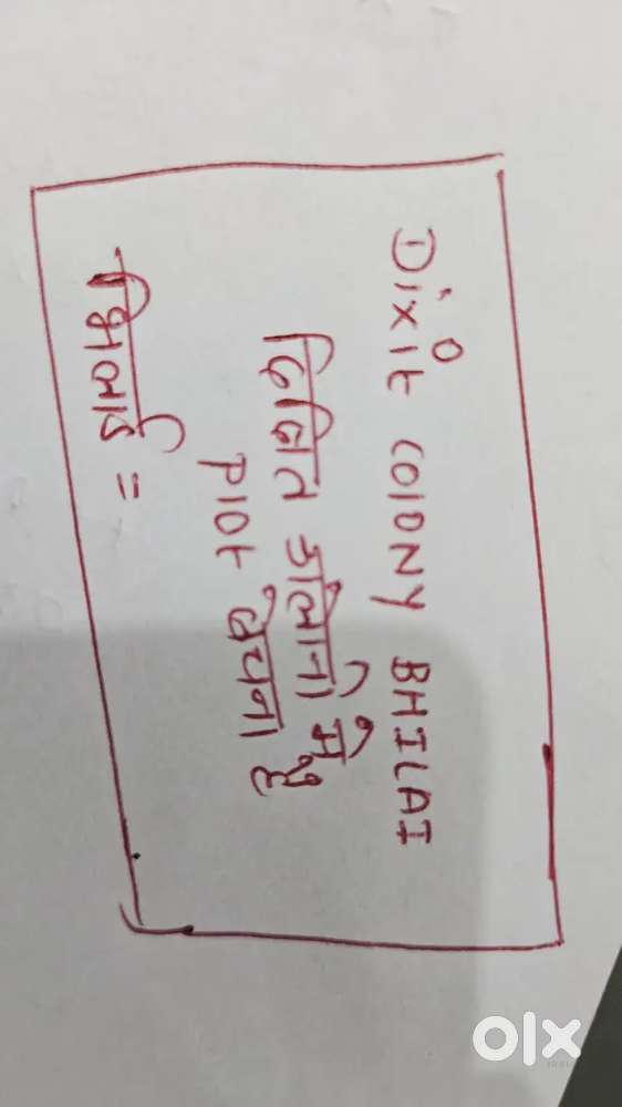 Dixit colony me plot bechna hai