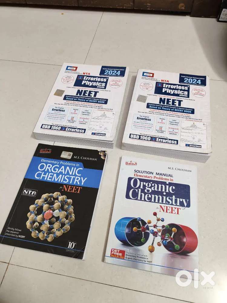 Physics and organic chemistry books