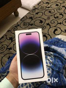 Sealed iphone 14 pro max 256gb deep purple with bill and seal not open