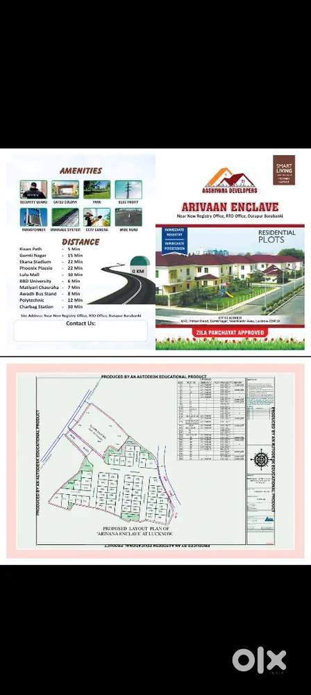Plots for sale on faizabad road Lucknow