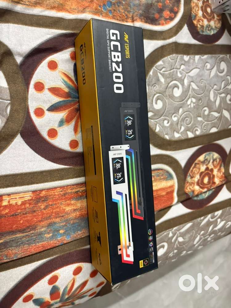 Gpu holder ARGB eith CpU and gpu tempearture monitor