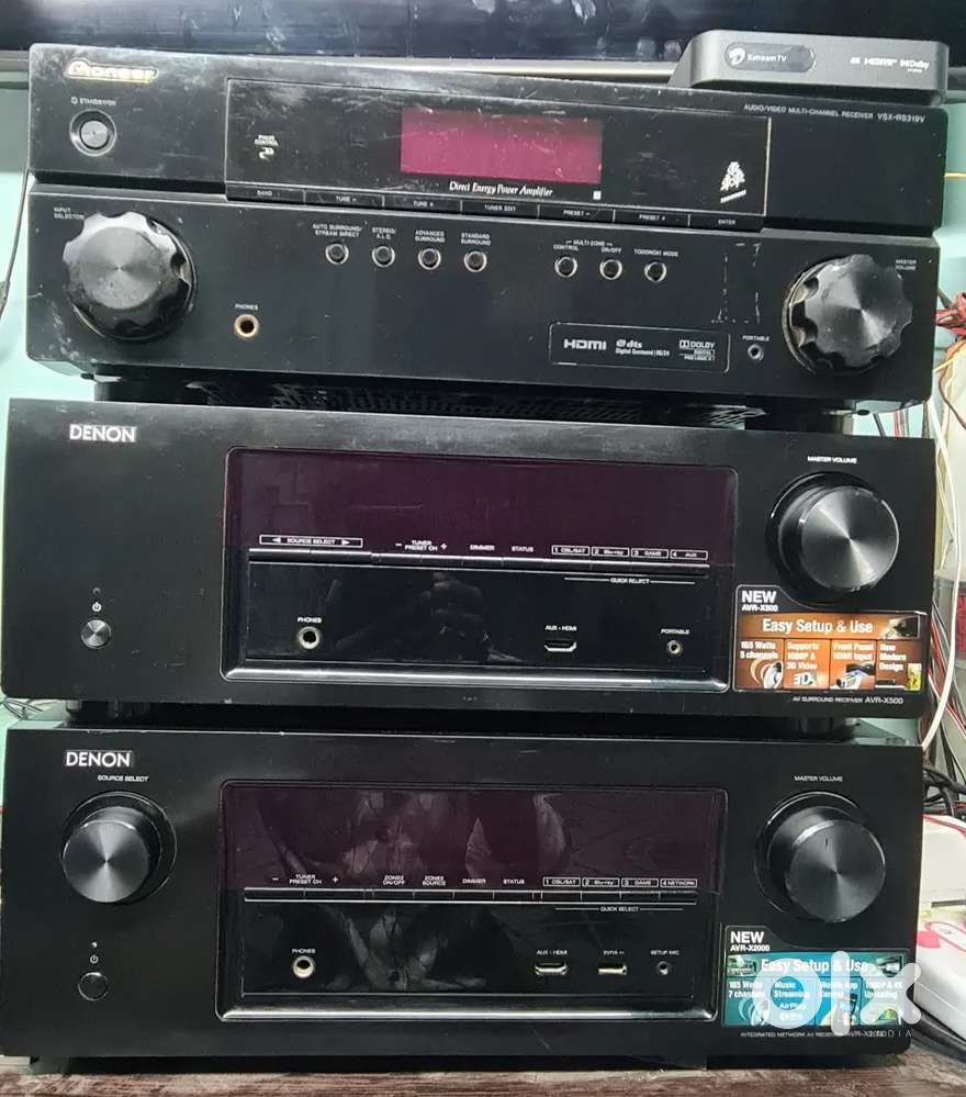 Denon x2000 AVR. Pioneer vs-319 AVR. Denon x500 AVR.