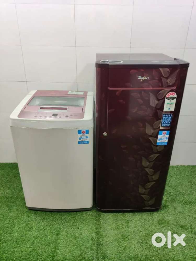 ;*@ Whirlpool ice magic 4 star rating 179 ltrs refegrator and LG pink