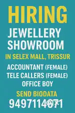Gold jewellery showroom.Trissur