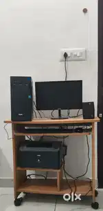 pc desktop, windows 10 with printer