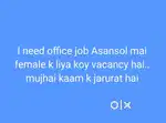 Female k liyai koy job hoga. To connect karai.office job