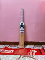Leather ball bat