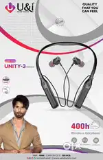 Neckband 5.3 blutooth version 400 hours standby with soft wire magnet