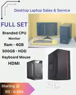 More details just contact me  Low Price  Full Set  CPU - Branded  Ram