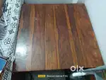 Wooden Coffee Table with 4 wooden stools