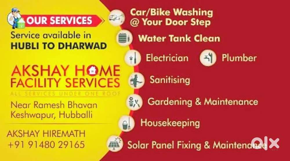 Worker for water tank cleaning services