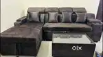 NEW QUALITY L TYPE LONGER SOFA COME BED AVAILABLE AT ZAM ZAM FURNITURE