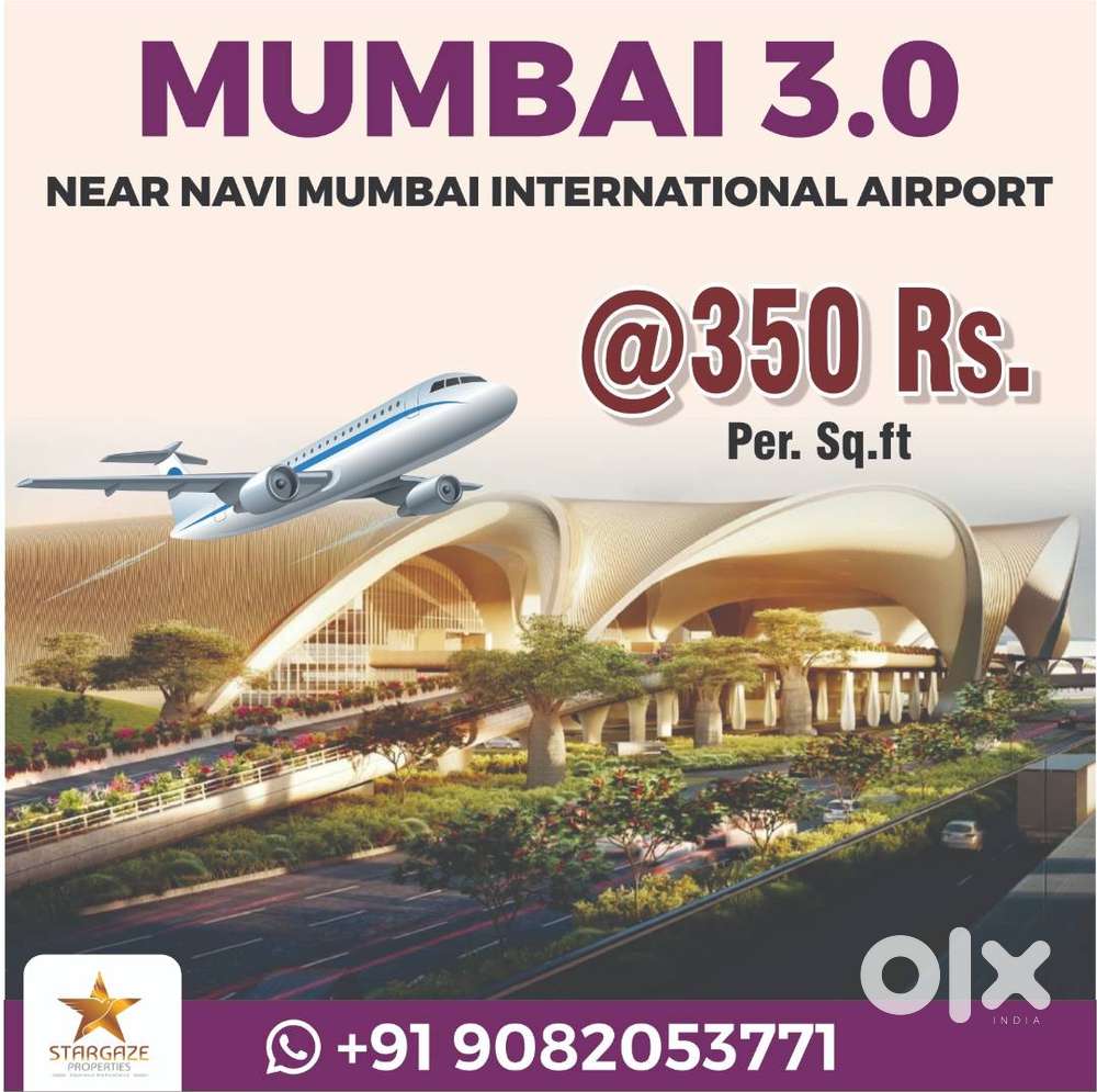 @ 350 rs per sq.ft near navi mumbai international airport