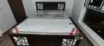 Assam teak wood cot with mattress at affordable price