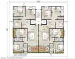 Spacious 4 BHK Layout with modern interiors