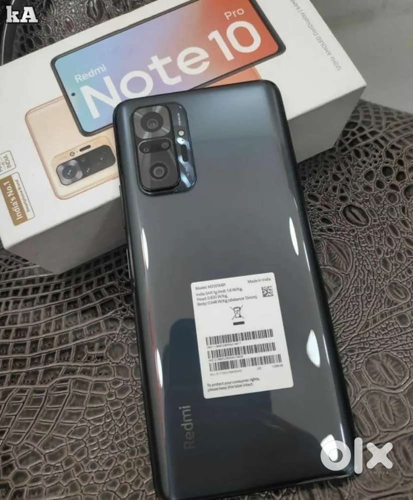 Redmi Note 10 Pro 6-128gb 4g (Dark Knight) Original &Company Condition