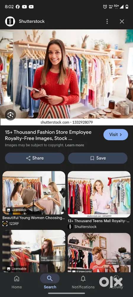 Male/female Staff for clothing Showroom in mansarovar