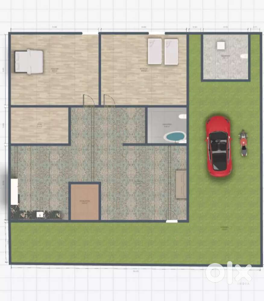 33*52 plot house sitting in 25*35