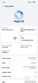 Honor 200 pro 12/512 gb Snapdragon 8 gm3 processor
