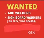 Welders, LED flex Sign board workers