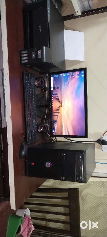 Desk top for sale with printer