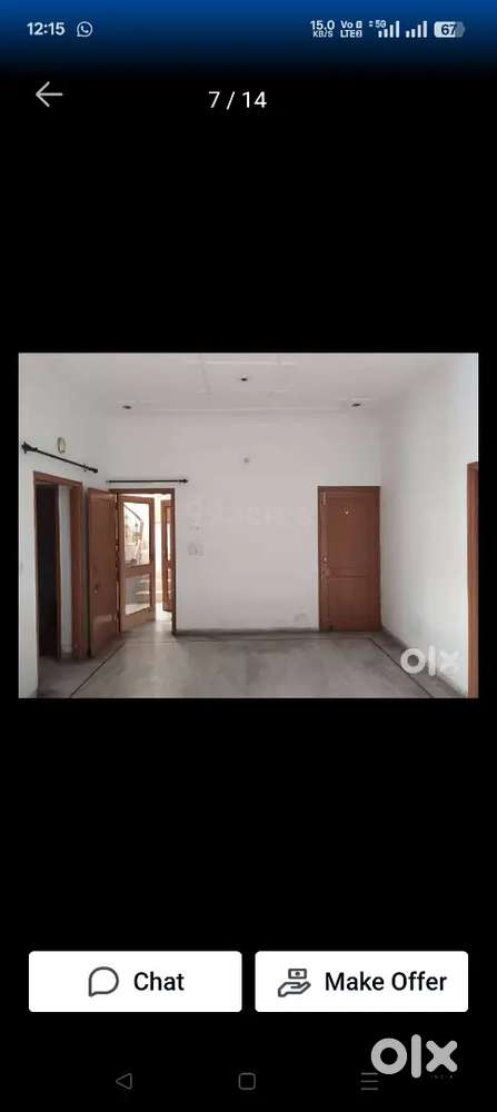 Newly built second floor 2bhk 2bath modular kitchen sec 16 Panchkula