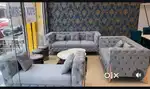 3+3 sofa set with designing sofa and beautiful colour and pillows