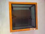 Table and small tv showcase