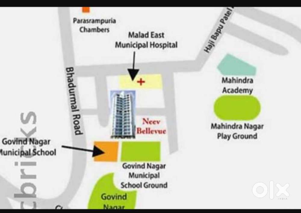 Well maintained flat for sale at Malad east close to station