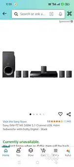 Sony music system dolby home theaters..