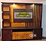 HAMZA FURNITURE New designer stylish look particle wood TV unit 6by6