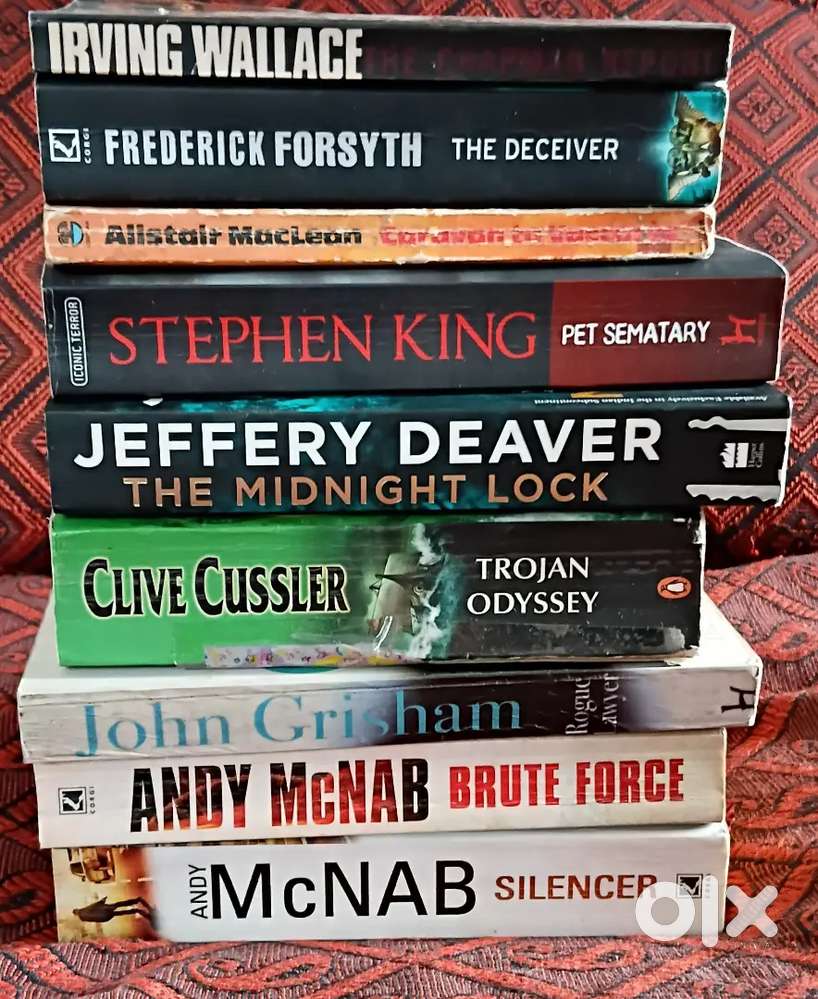 Set of 9 novels (Pet Sematary, The Midnight Lock, Silencer, and more!)