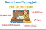 Online work typing job available