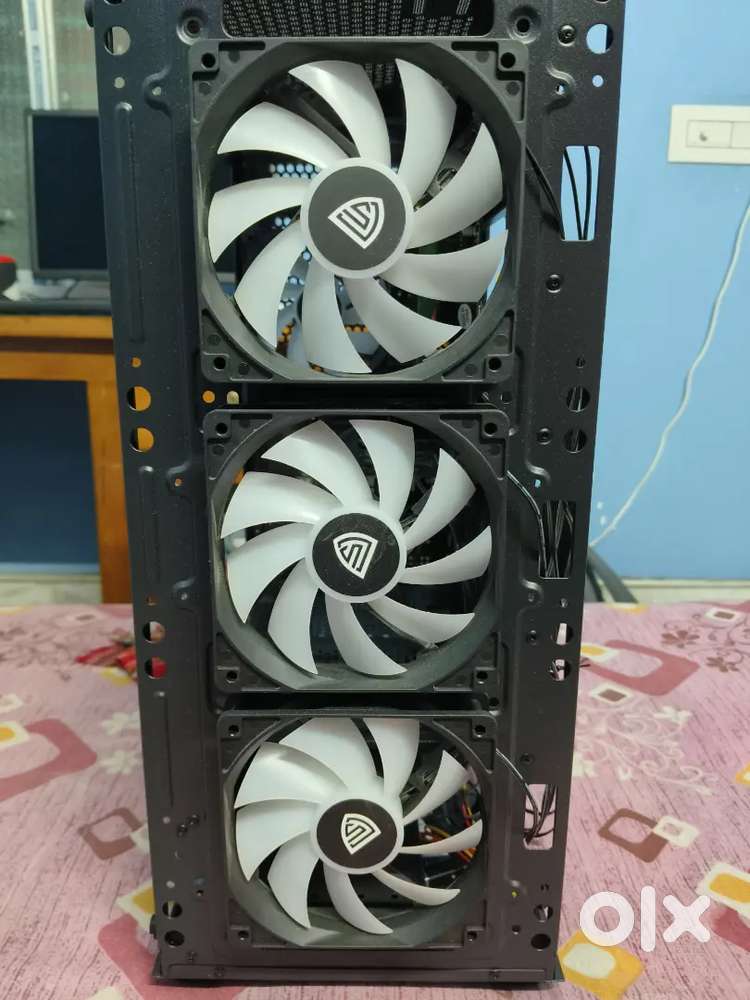 Coco sports RGB cabinet fan 120mm 4pc under 1 year warranty .